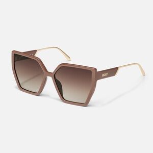 QUAY Hotel Lobby Sunglasses (Doe Frame/Brown Lens)